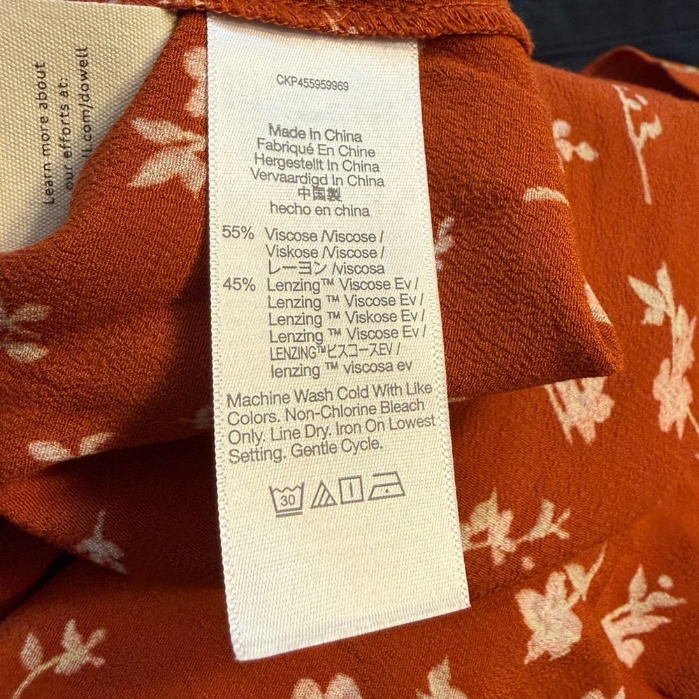 Madewell Floral Ruffle Trim Wrap Dress - Picture 9 of 9